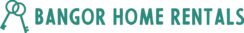 Bangor Home Rentals logo in teal, featuring a key icon and the company name in bold serif text
